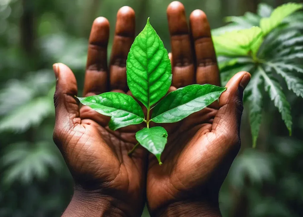 green-stem-with-leaves-palm-hands-as-net-zero-concept-carbon-neutral-natural-environment